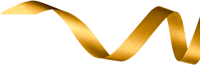 Gold ribbon vector